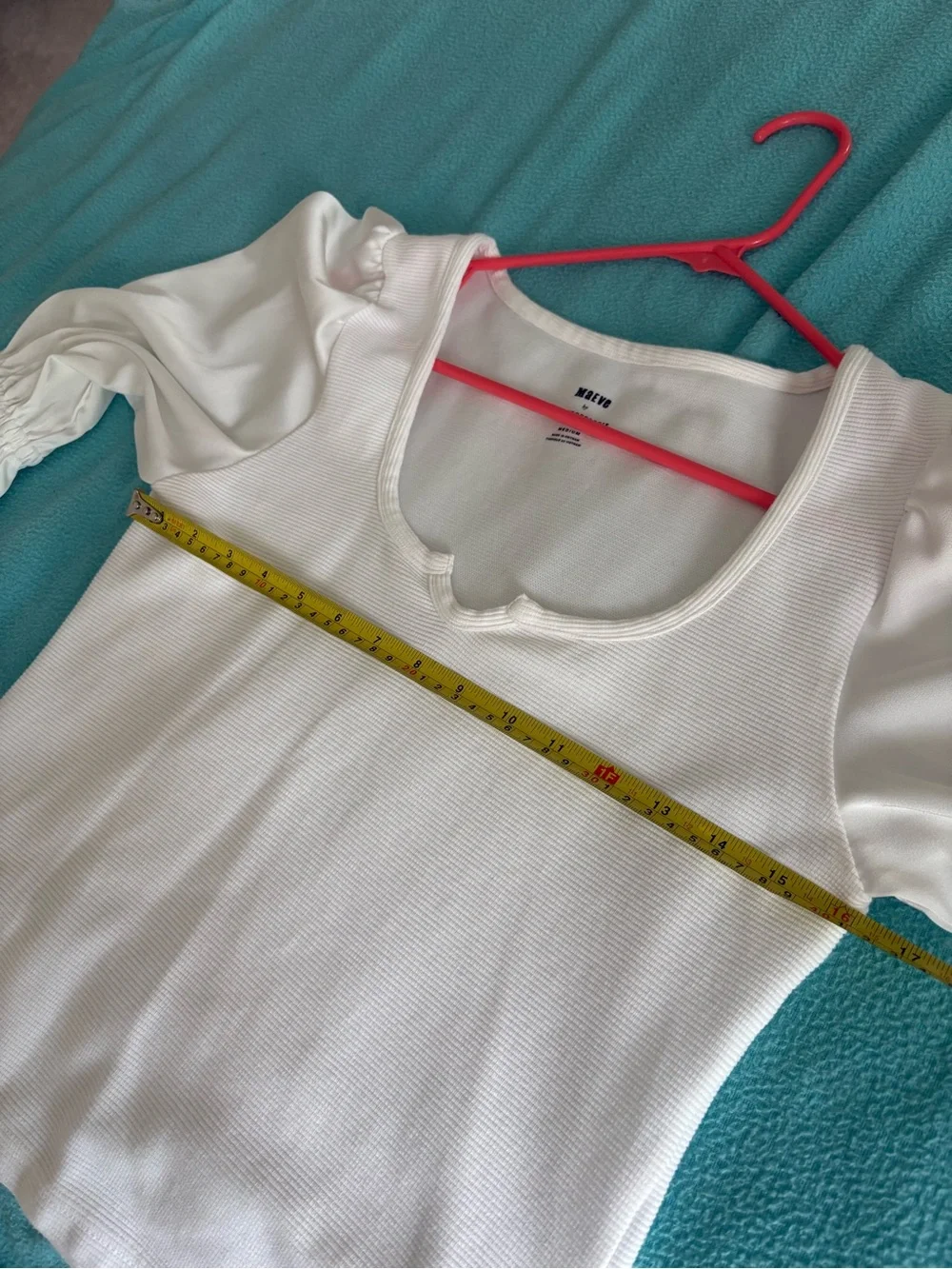 Anthropologie Maeve Ribbed Tiered Sleeve Top